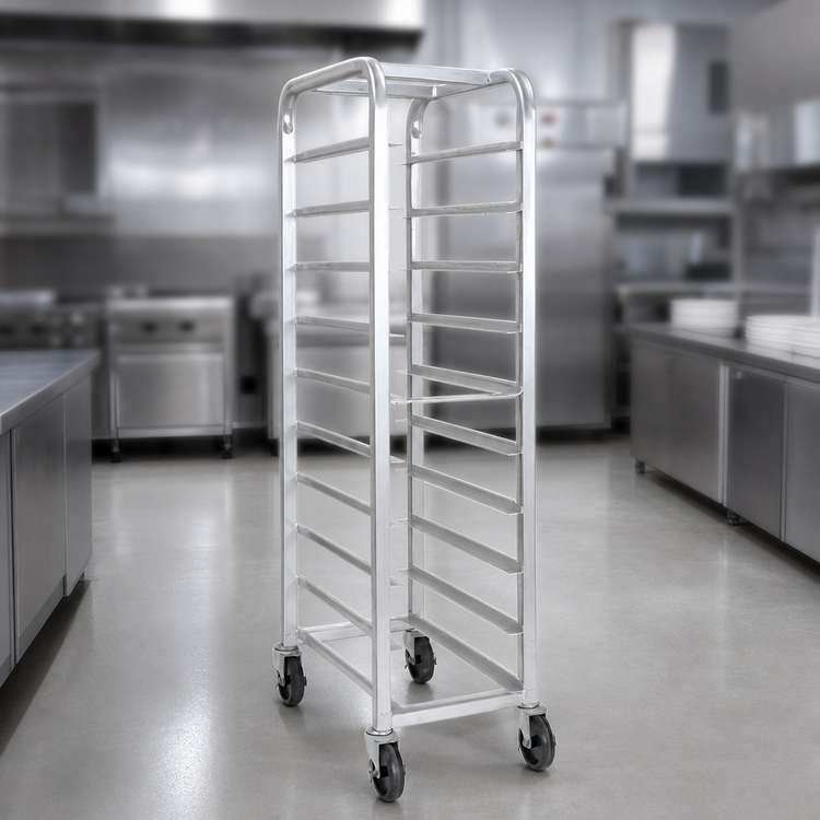 Product image #3 for Channel Lifetime Tough Extra Heavy-Duty Aluminum End-Load Platter Rack for 6 18-Inch Platters