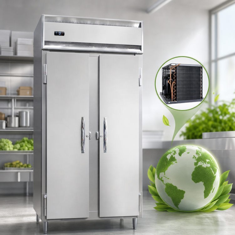 Product image #3 for Continental Refrigerator Designer Slim Line D2FSEN 2-Section Full-Height Reach-In Freezer