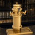 Thumbnail image #3 for Glastender Roman Draft Dispensing Tower, 4 Faucets, Polished Brass, Glycol-Cooled