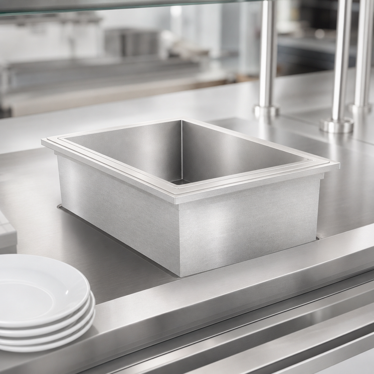 Product image #3 for Duke WWG1 Electric Ganged Waterless Drop-In Hot Food Well, 1 Full-Size Pan