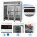 Thumbnail image #3 for Turbo Air PRO Series 3-Section Reach-In Heated Holding Cabinet with Glass Doors, 73.9 Cu. Ft.