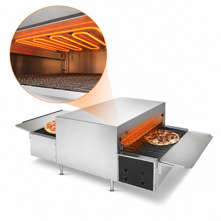 Product image #3 for Vollrath Single-Deck 68-Inch-Wide Countertop Electric Conveyor Pizza Oven