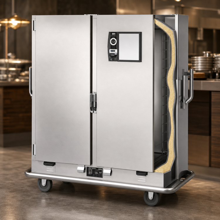 Product image #3 for Metro Two-Door Insulated Heated Banquet Cabinet, 150 Plate Capacity, Stainless Steel, 120V