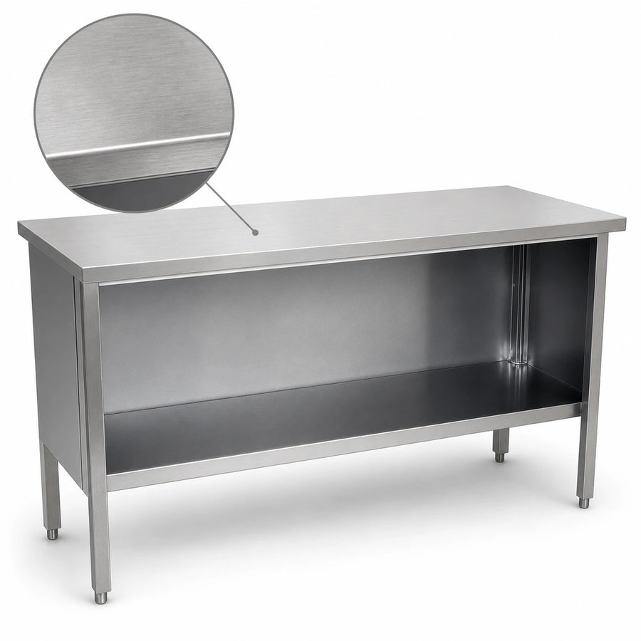 14-Gauge Stainless Steel Top