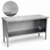 Thumbnail image #3 for John Boos 84-Inch x 30-Inch 14-Gauge Stainless Steel Open Front Enclosed Base Work Table with Undershelf