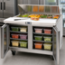 Thumbnail image #3 for Migali Competitor Series 48-Inch Two-Section Refrigerated Sandwich Prep Table, Rear-Mount Self-Contained, Solid Doors