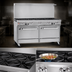 Thumbnail image #3 for Southbend Ultimate 60-Inch Gas Restaurant Range with 4 Star/Sauté Burners, 36-Inch Griddle, Standard Oven and Cabinet Base