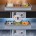 Thumbnail image #3 for Atlas Metal RM-HP-3 3-Pan Hot/Cold Dual Temp Drop-In Food Unit