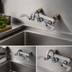 Thumbnail image #3 for T&S Brass B-1125-XS-HM Wall-Mount Workboard Faucet with Small Gooseneck Spout and 1.5 GPM Laminar Aerator