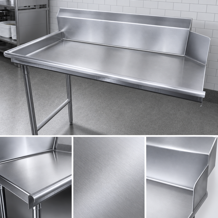 Product image #3 for 60-Inch x 30-Inch Right-to-Left Clean Dish Table