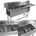 Thumbnail image #3 for John Boos Pro-Bowl 3-Compartment Sink with Right Drainboard, 30