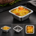 Thumbnail image #3 for American Metalcraft Square Stainless Steel Sauce Cup, 1.5 oz.