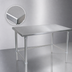 Thumbnail image #3 for John Boos Stallion 30 Inch x 24 Inch 14 Gauge Stainless Steel Flat Top Work Table with Safety Edge