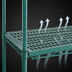 Thumbnail image #3 for QuadPLUS 72 x 24 Inch Green Louvered Polymer Shelf Mat with MICROGARD Antimicrobial Protection