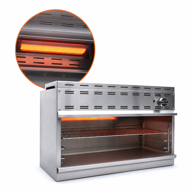 Product image #3 for Comstock-Castle 24-Inch Gas Cheesemelter with Single Infrared Burner and 3 Rack Positions