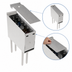 Thumbnail image #3 for Krowne Royal Series Freestanding Underbar Liquor Bottle Display Unit with Removable Locking Cover, 10-Bottle Capacity
