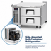 Thumbnail image #3 for Everest Refrigeration ECB36D2 Two-Drawer Chef Base Refrigerator, 36-3/8-Inch Wide, Self-Contained Side-Mounted R290