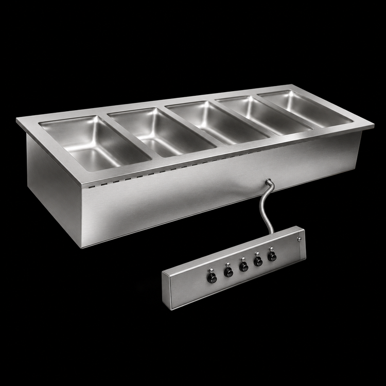 Product image #3 for Eagle Group SGDI-5-240T Five-Well Electric Drop-In Hot Food Well Unit