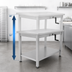Thumbnail image #3 for John Boos Ergonomic Hydraulic Lift Stainless Steel Work Table with Undershelf, 72 x 30 Inch
