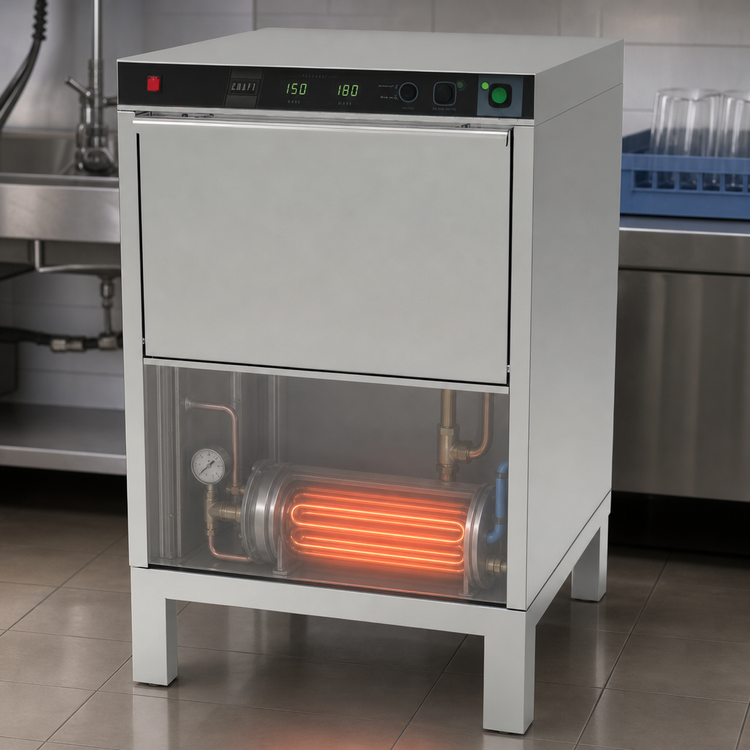 Product image #3 for Moyer Diebel 601HTG-70 24-Inch Undercounter High-Temperature Door-Type Glasswasher with Built-In Booster