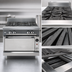 Thumbnail image #3 for V Series 36-Inch Heavy Duty Gas Charbroiler Range with Standard Oven Base