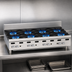 Thumbnail image #3 for Vulcan Achiever 48-Inch Heavy Duty Countertop Gas Hot Plate with 8 Open Burners
