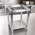 Thumbnail image #4 for Cucina LaForza 24 x 24 Inch Butcher Block Stand Base Only with Stainless Steel Base and Solid Undershelf