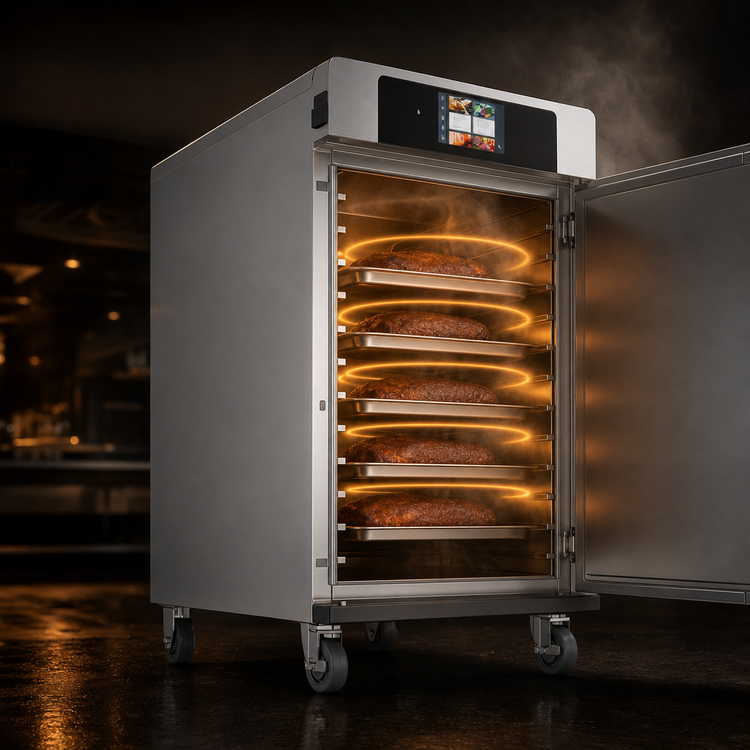 Product image #3 for Halo Heat Electric Cabinet-Style Cook & Hold Smoker Oven, Single Deck, Standard Depth, 120 lb. Capacity
