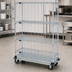 Thumbnail image #3 for Quantum Mobile Enclosure Cart, 36 Inch x 18 Inch x 81 Inch, 4 Shelves, Chrome Plated Finish