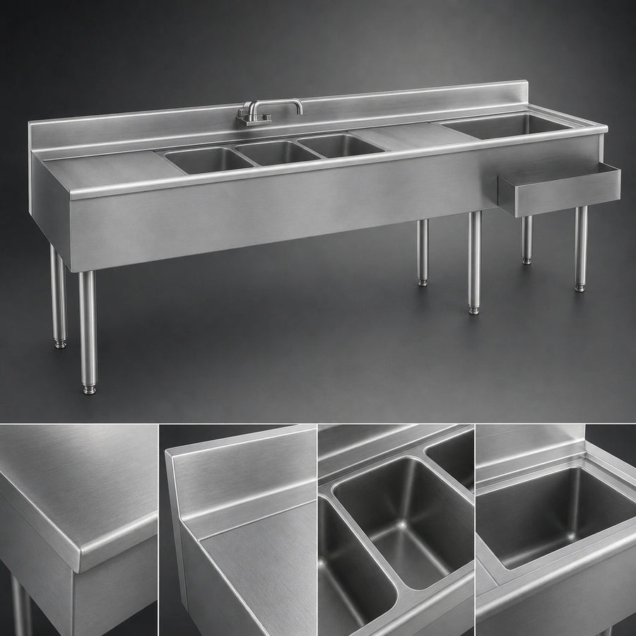 Heavy-Gauge 304 Stainless Steel Construction
