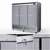 Thumbnail image #3 for Kool-It Signature KBSF-3 Three-Section Reach-In Freezer, 66 Cu. Ft., Bottom-Mounted Self-Contained Refrigeration