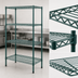 Thumbnail image #4 for Eagle Group Valu-Gard Double-Mat 4-Tier Freestanding Wire Shelving Starter Unit, 36 x 24 x 74 Inches, Green Epoxy
