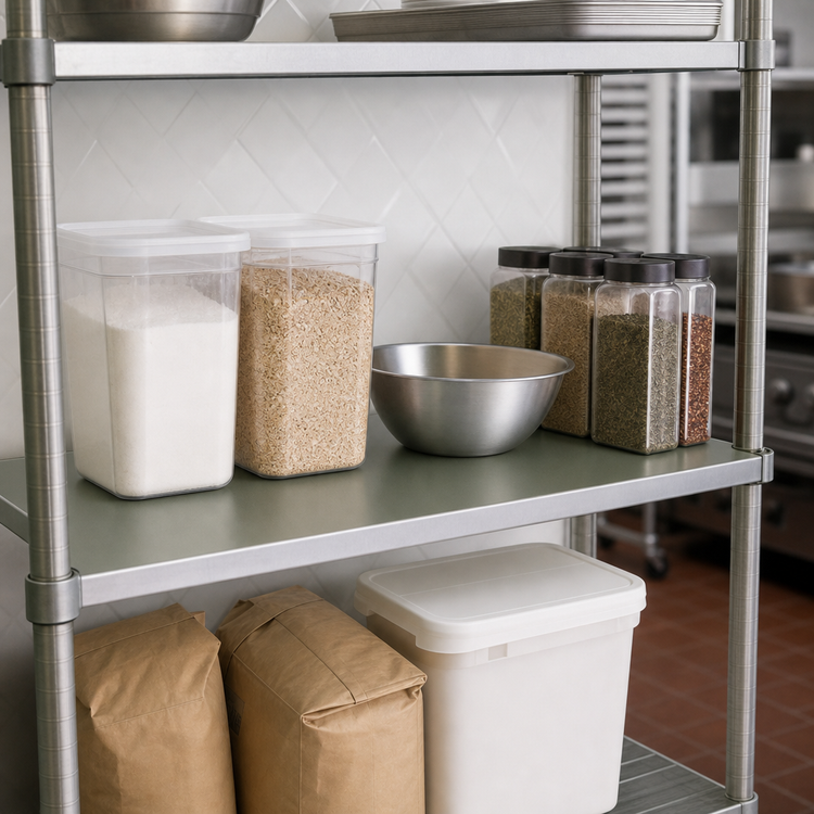 Product image #3 for Eagle Group Valu-Gard Solid Commercial Shelf, 42 x 24 Inch, Galvanized Steel, Green Epoxy Finish