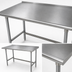 Thumbnail image #3 for Advance Tabco 72-Inch x 30-Inch 16-Gauge 304 Stainless Steel Work Table with 1-1/2-Inch Rear Up-Turn and Galvanized Open Base