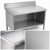 Thumbnail image #3 for John Boos EBOS4R5-2460 Open Front Enclosed Base Work Table, 60 x 24 Inches, 14-Gauge Stainless Steel Top, 5-Inch Backsplash