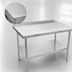 Thumbnail image #3 for John Boos Stallion 48-Inch x 24-Inch 18/430 Stainless Steel Budget Work Table with Backsplash and Undershelf