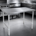 Thumbnail image #3 for John Boos Stallion 30 x 24 Inch 16-Gauge Stainless Steel Corner Work Table, Flat Top