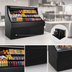 Thumbnail image #3 for Howard-McCray Ovation Series 51-Inch Self-Contained Curved Open Merchandiser with LED Lighting, Black