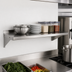 Thumbnail image #3 for Stallion Wall-Mounted 24 x 18 Inch 16-Gauge 300 Series Stainless Steel Shelf with Safety Edge and 1-1/2 Inch Rear Up-Turn