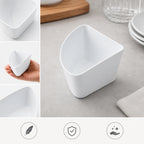 Thumbnail image #4 for American Metalcraft B104W 15 oz White ABS Plastic Quarter-Round Bowl Case of 24