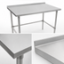 Thumbnail image #3 for John Boos Stallion 30-Inch x 30-Inch Square Stainless Steel Work Table with 1-1/2-Inch Rear Backsplash