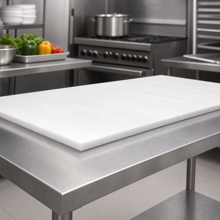 Product image #3 for Omcan USA Rectangular Poly Board Table Top, 30 x 48 x 3/4 Inch, 545 lb. Loading Capacity