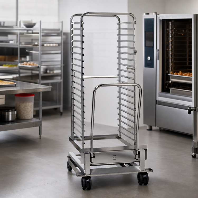 Product image #3 for RATIONAL Mobile Oven Rack With Integrated Transport Cart, 20-Pan Capacity for SCC 202/CMP 202 Series