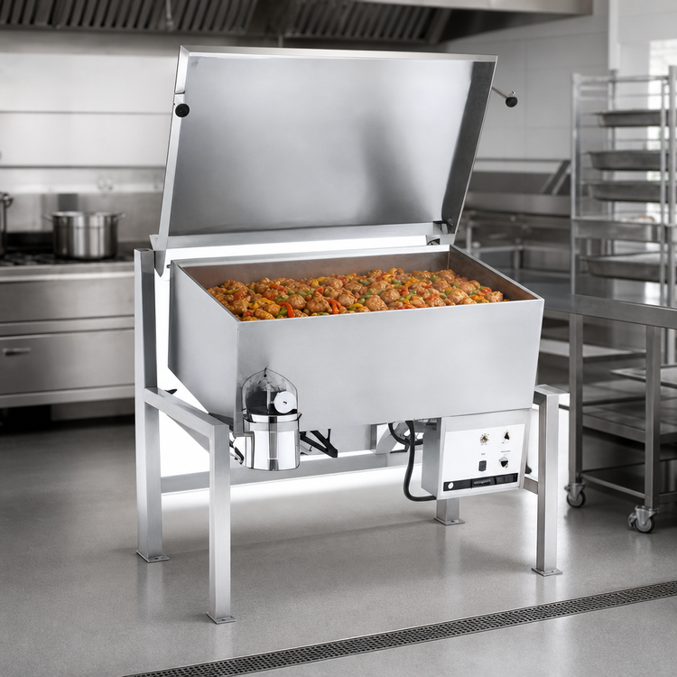 Product image #3 for Legion Combi-Pan Insulated Gas Tilting Skillet, 62.4-Gallon, 10° Tilt, Floor Model