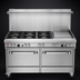 Thumbnail image #3 for Southbend Ultimate 60-Inch Gas Restaurant Range with 6 Burners, 24-Inch Griddle, Standard Oven, and Cabinet Base