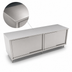 Thumbnail image #3 for John Boos 132-Inch x 36-Inch Enclosed Work Table with Sliding Doors and 14-Gauge Stainless Steel Flat Top