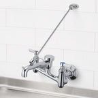 Thumbnail image #3 for Serv-Ware SF1000 Wall-Mount Mop Sink Service Faucet with Vacuum Breaker Spout, Pail Hook, and 8-Inch Centers