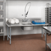 Thumbnail image #3 for BK Resources 72-Inch Straight Soiled Dish Table with Left-to-Right Operation, Pre-Rinse Faucet, and Galvanized Legs