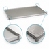 Thumbnail image #3 for Eagle Group 30 Inch W x 24 Inch D Solid Stainless Steel Shelf with Marine Edge and Split Sleeves