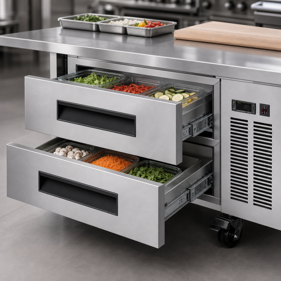 Two Refrigerated Drawers
